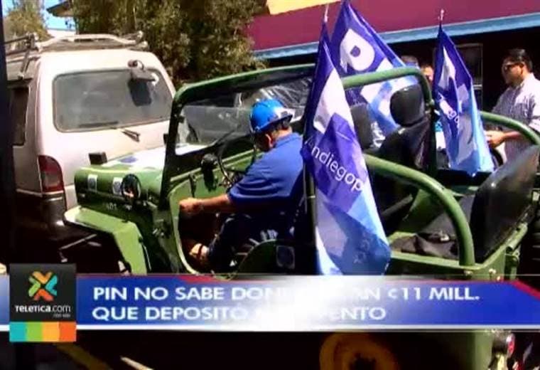 PIN no sabe dónde están ₡11 millones que depositó por evento de campaña