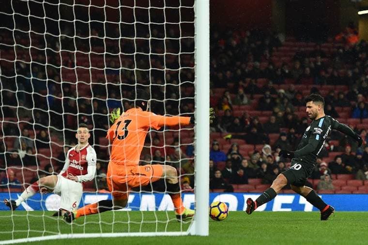 Manchester City derrotó al Arsenal.|AFP