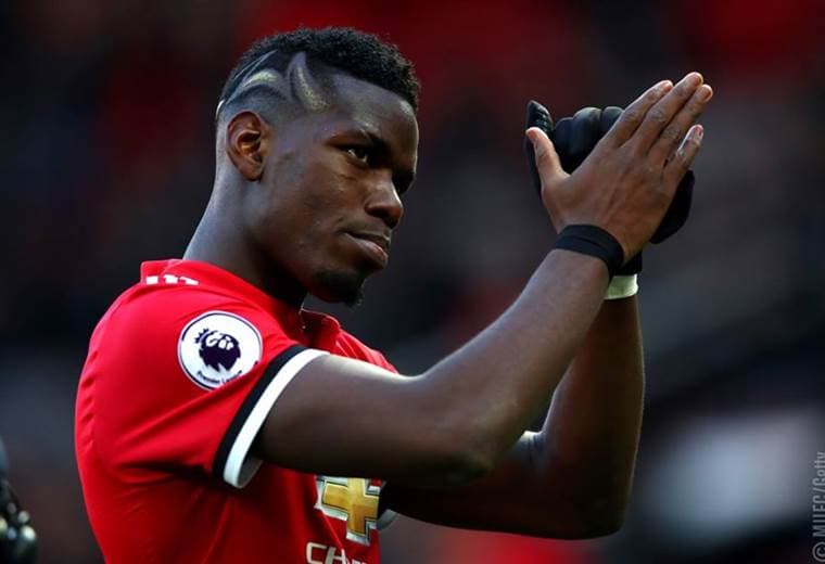 Paul Pogba, volante francés del Manchester United. 