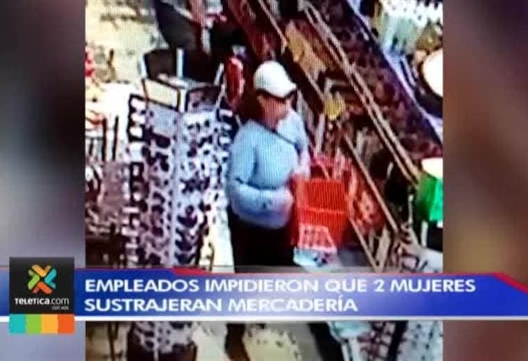 Empleados impidieron que dos mujeres sustrajeran mercadería de una tienda en Guadalupe