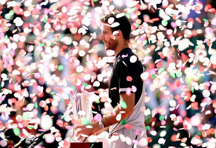 El argentino Juan Martín del Potro se coronó campeón de Indian Wells. 