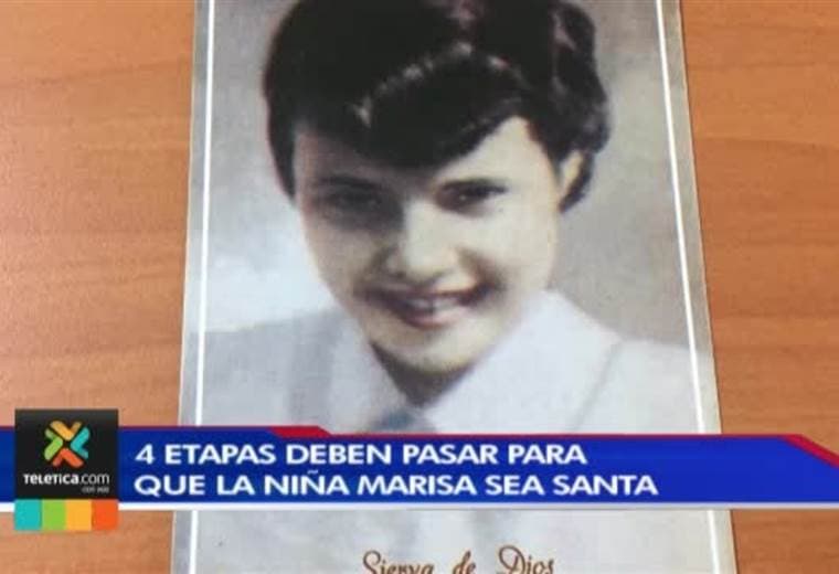 Niña Marisa debe pasar cuatro etapas para que sea reconocida como santa