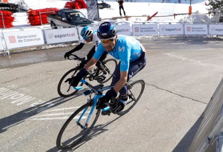El ciclista español, Alejandro Valverde. 