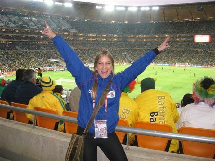 Viviana Calderón estuvo presente en el Mundial de Sudáfrica 2010.