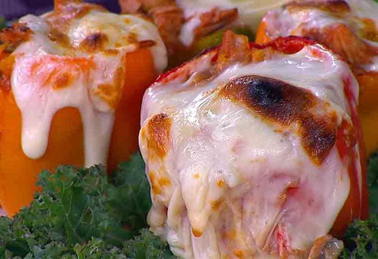 Receta: Chiles rellenos de atún a la italiana