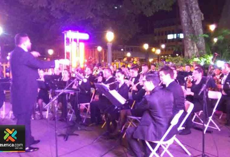 Banda Municipal de San José realizó concierto de música sacra en el Parque Central