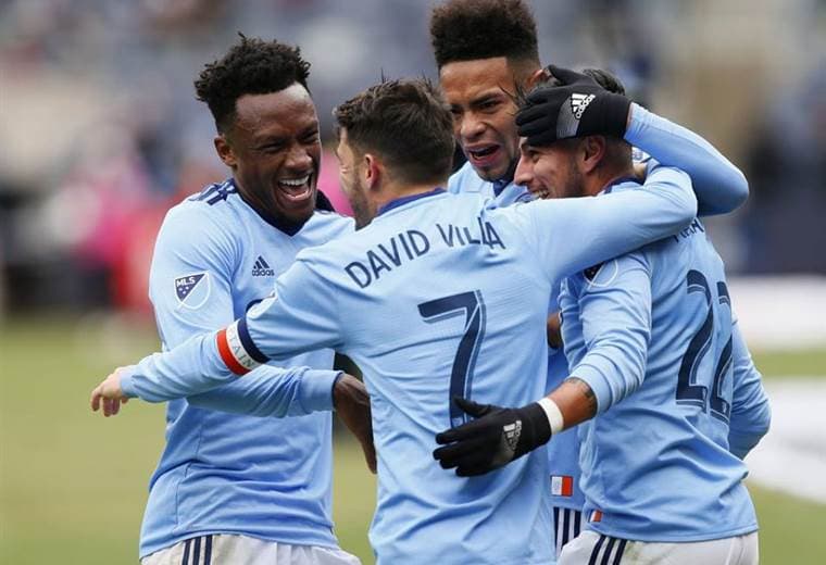 Rodney Wallace y Ronald Matarrita juegan para el equipo del NY City. 