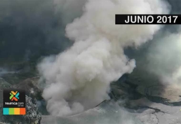 Laguna del Poás de nuevo reduce su caudal