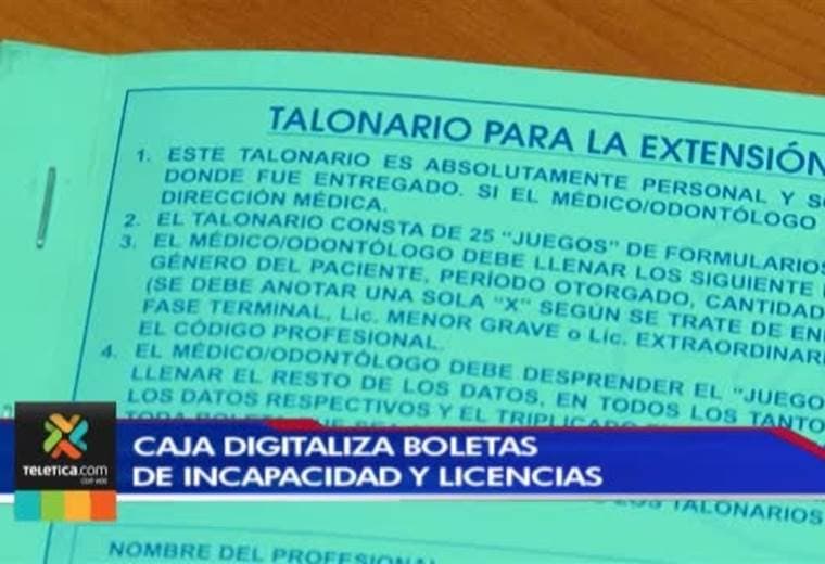 CCSS digitaliza boletas de incapacidad y licencias