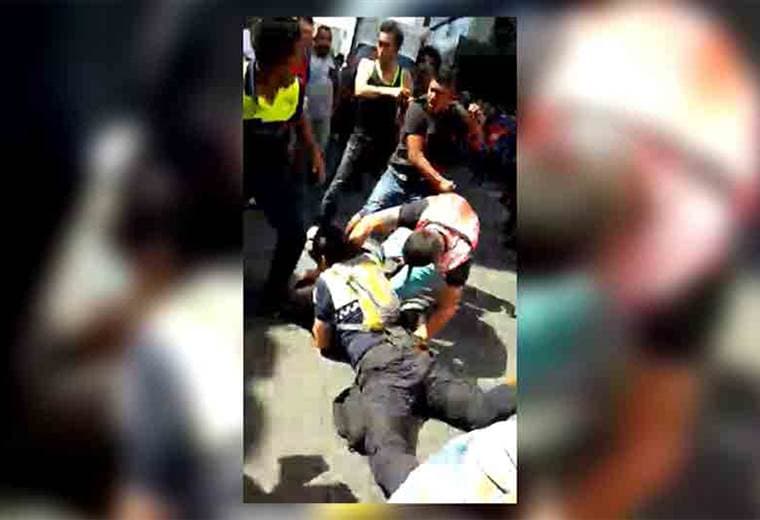 Agresión a oficiales de la Policía Municipal