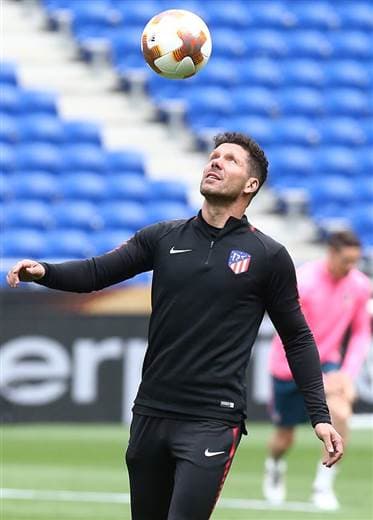 Diego Simeone, técnico del Atlético de Madrid. 
