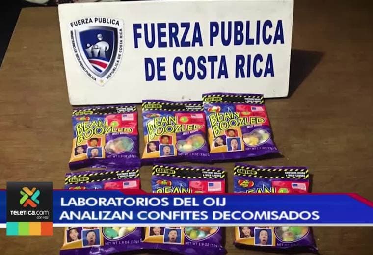 Laboratorios del OIJ analizan confites con aparente cocaína decomisados en centros educativos