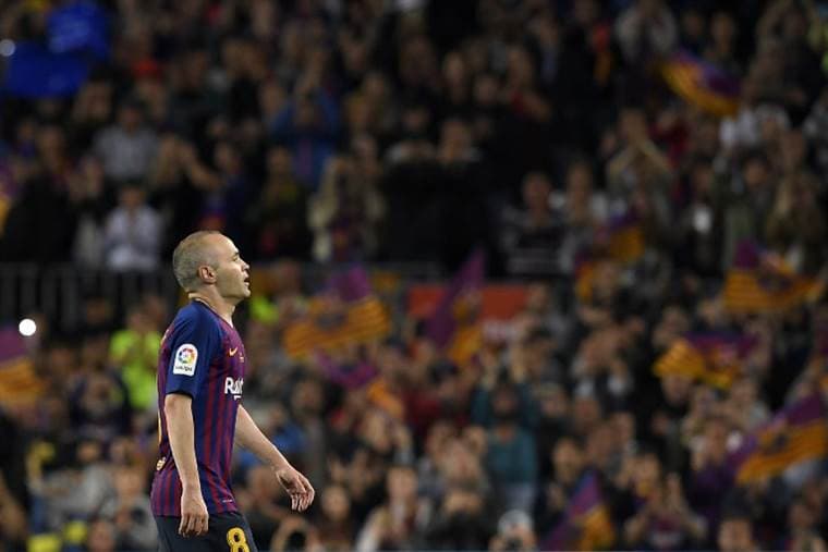 Andrés Iniesta se despidió del equipo del Barcelona. 