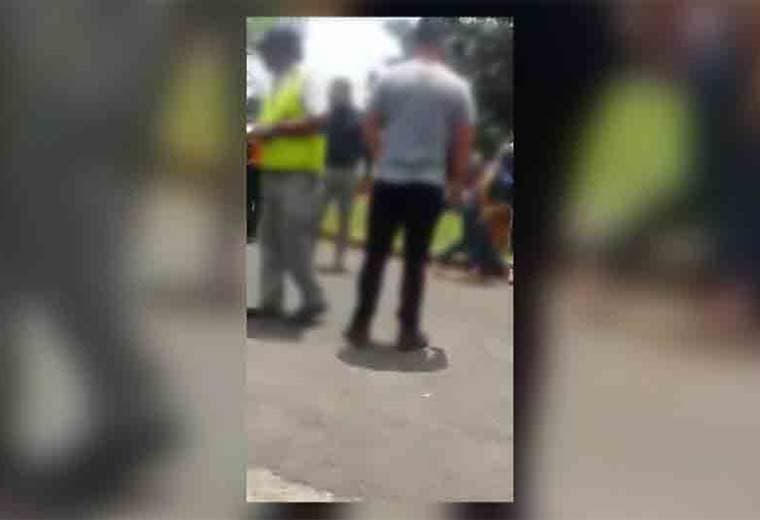 Instantes posteriores a la balacera en Los Yoses