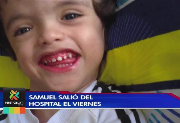 Exsiames Samuel cumplió este lunes 72 horas fuera del Hospital de Niños