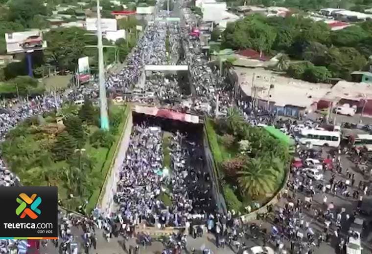 Nicaragua tuvo hoy la   llamada "madre de todas las marchas