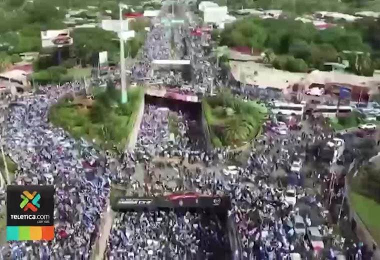 Nicaragua tuvo hoy la   llamada "madre de todas las marchas