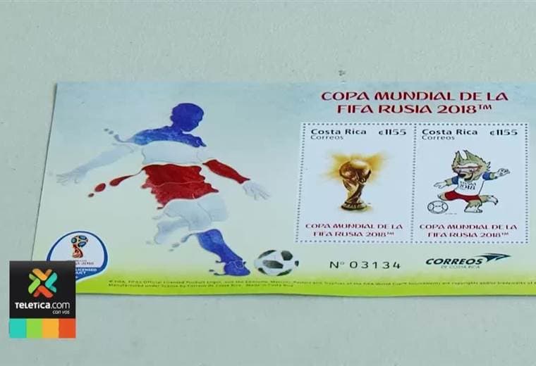 Correos de Costa Rica se suma a la fiebre mundialista con dos sellos postales