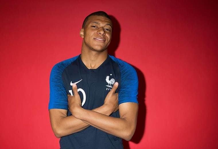 Kylian Mbappé, delantero de la Selección de Francia. 