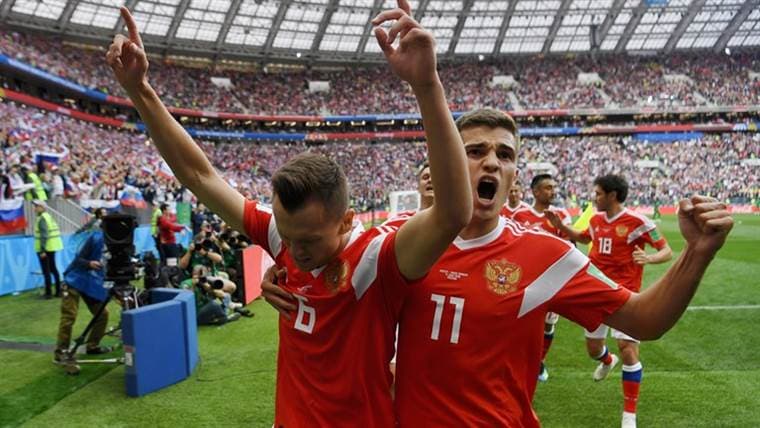 Denis Cheryshev, jugador de la Selección de Rusia. 