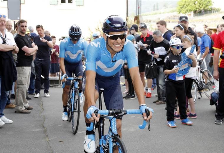 El ciclista costarricense Andrey Amador |Movistar Team. 