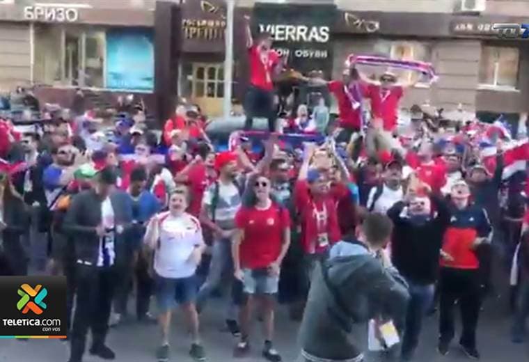 Aficionados Costa Rica en Rusia