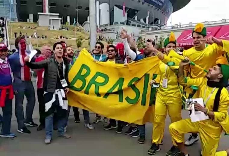 Ambiente previo Brasil vs Costa Rica