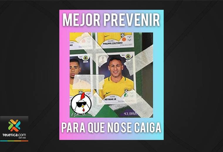Neymar es el blanco de las burlas en redes sociales