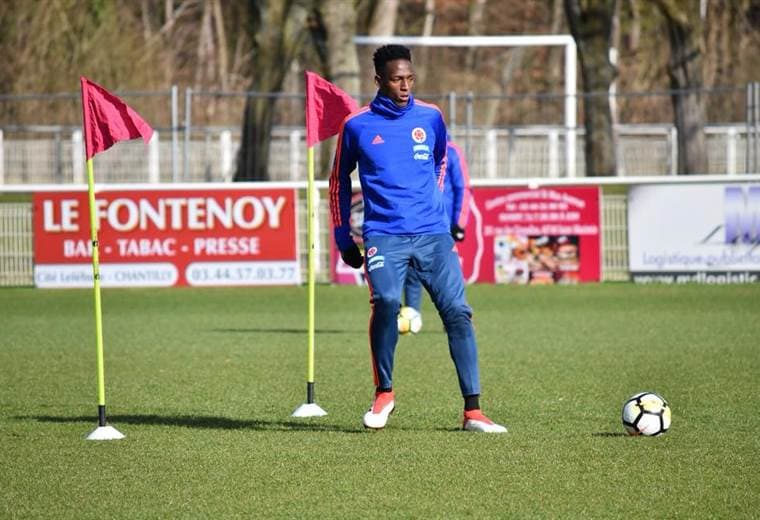 Yerry Mina, defensa de la Selección de Colombia. 