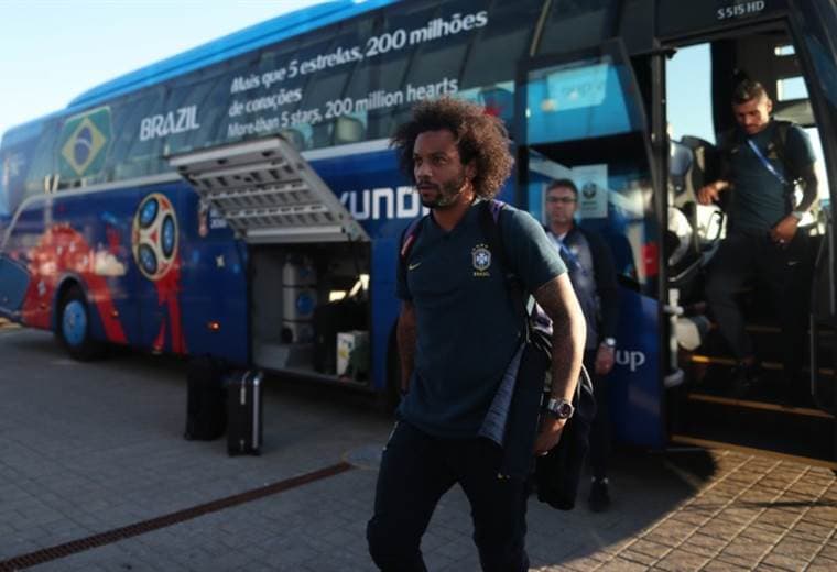 Marcelo, lateral de la Selección de Brasil. 