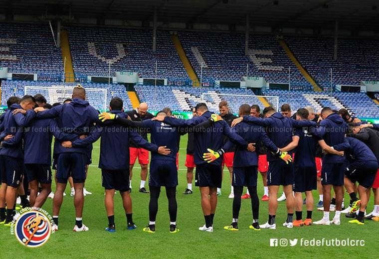 La Sele durante la última práctica en Leeds, Inglaterra.|Cortesía Fedefútbol