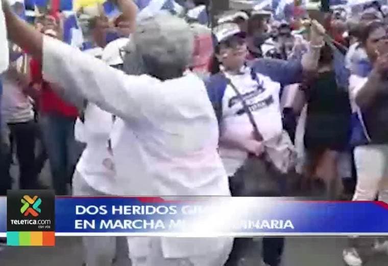 Un muerto y 11 heridos dejó tiroteo en marcha en Managua