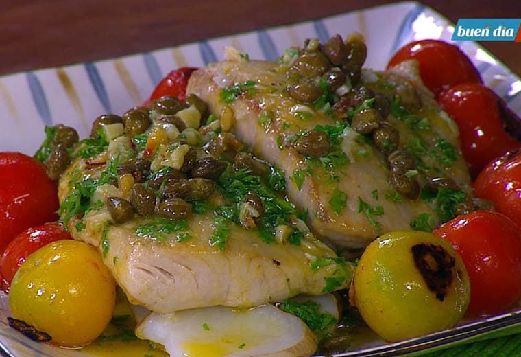 Pescado al ajillo y limón