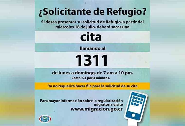 Migración habilita el número 1311 para solicitudes de refugio