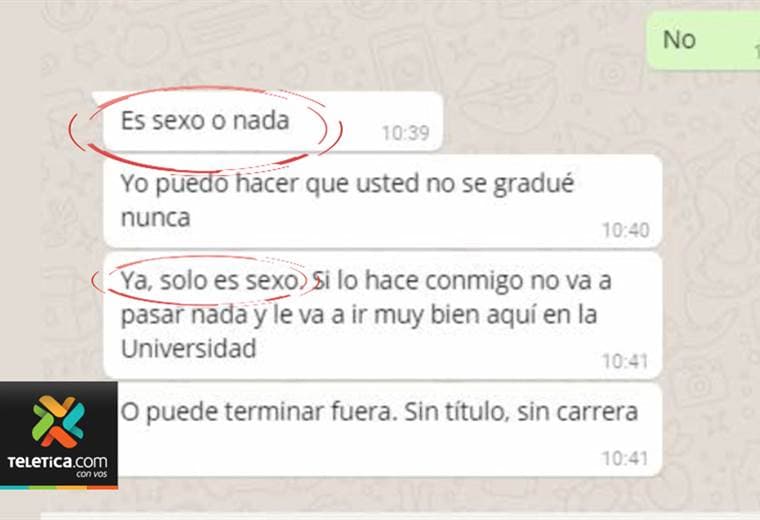 Estudiante universitaria denuncia que un profesor le pidió sexo a cambio de ayudarle a graduarse
