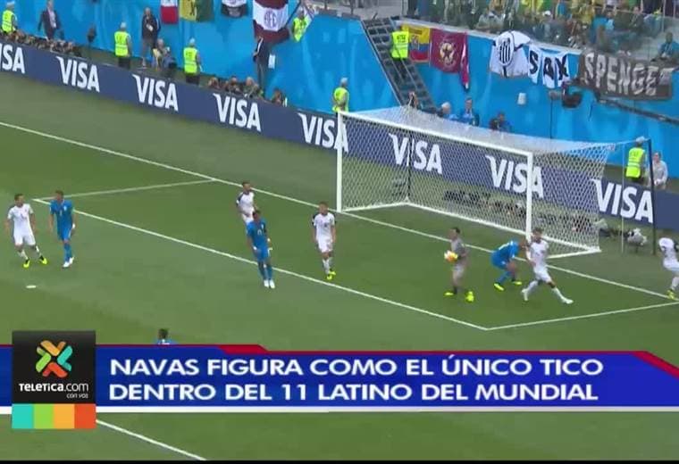 Keylor Navas fue escogido dentro del 11 ideal latino del mundial en Rusia