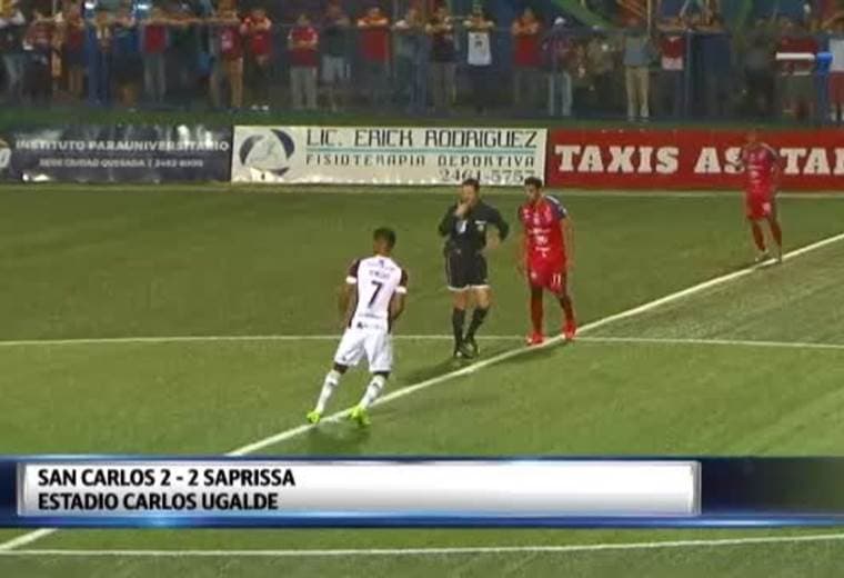 Fútbol Nacional: San Carlos 2 - 2 Saprissa