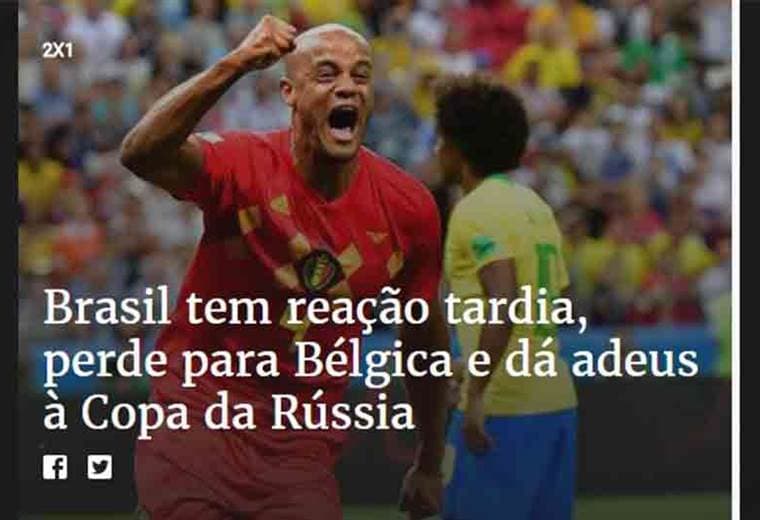 Diarios brasileños reflejan la amargura de la derrota de la selección