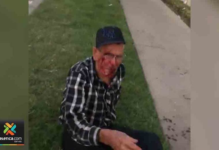 Agresión anciano de 92 años