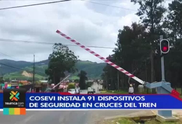 Primeros dispositivos de seguridad en cruces del tren en Cartago estarán listos en setiembre
