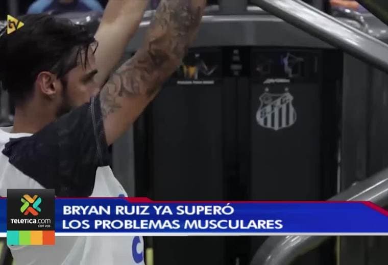 Bryan Ruiz anuncia que ya está listo y adaptado para jugar con el Santos