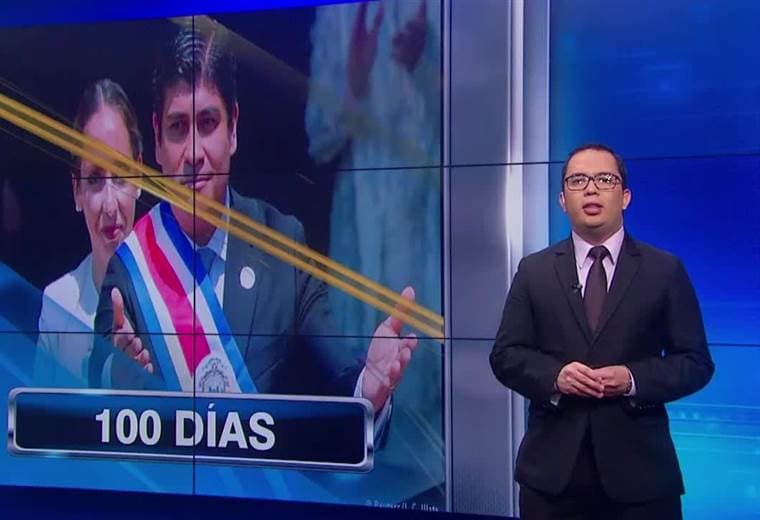 ¿Qué calificación recibe Carlos Alvarado durante los primeros 100 días de su administración?
