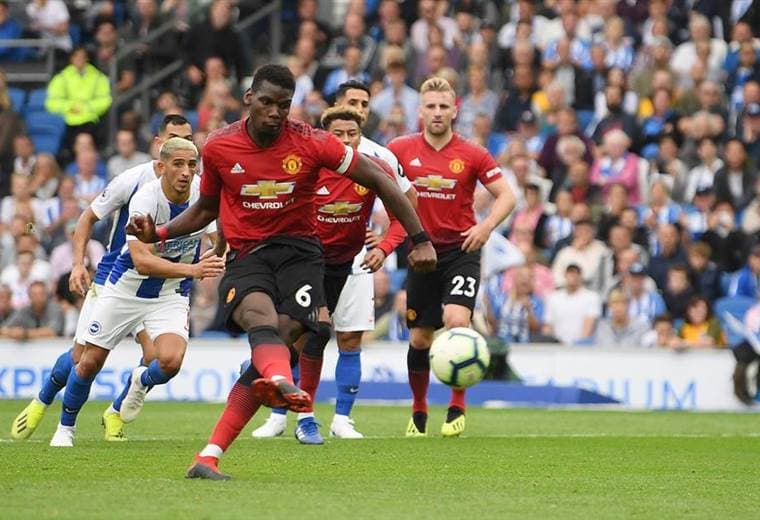 El volante francés del Manchester United, Paul Pogba. 