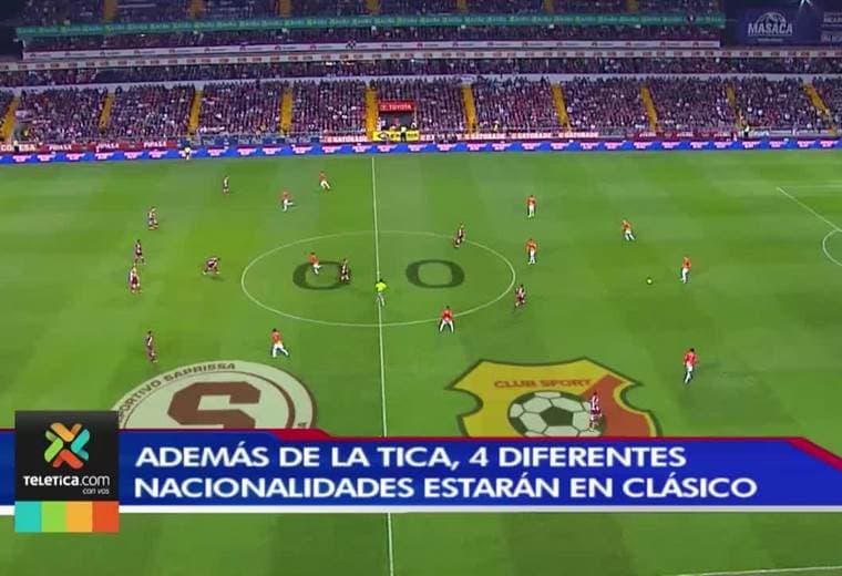 Cuatro nacionalidades también chocarán este fin de semana en el Saprissa-Herediano