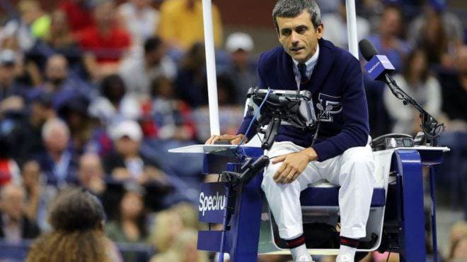 Árbitro portugués del US Open, Carlos Ramos.|BBC Mundo 