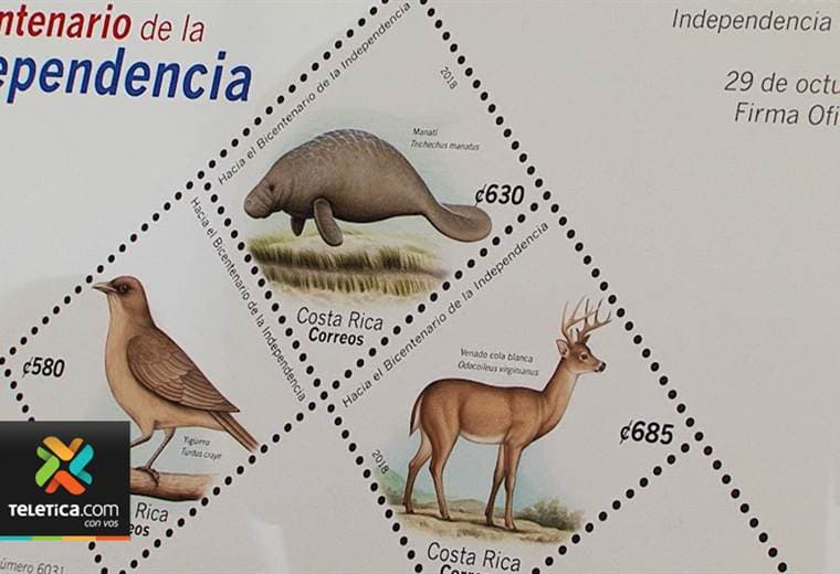 Correos de Costa Rica presentó una nueva estampilla hacia el bicentenario de la independencia