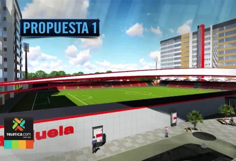 Conozca dos de los diseños que maneja Alajuelense para la construcción de su nuevo estadio