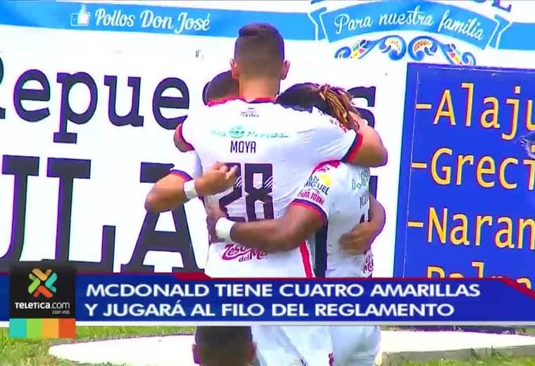 Jonathan McDonald juega al filo del reglamento al acumular cuatro amarillas
