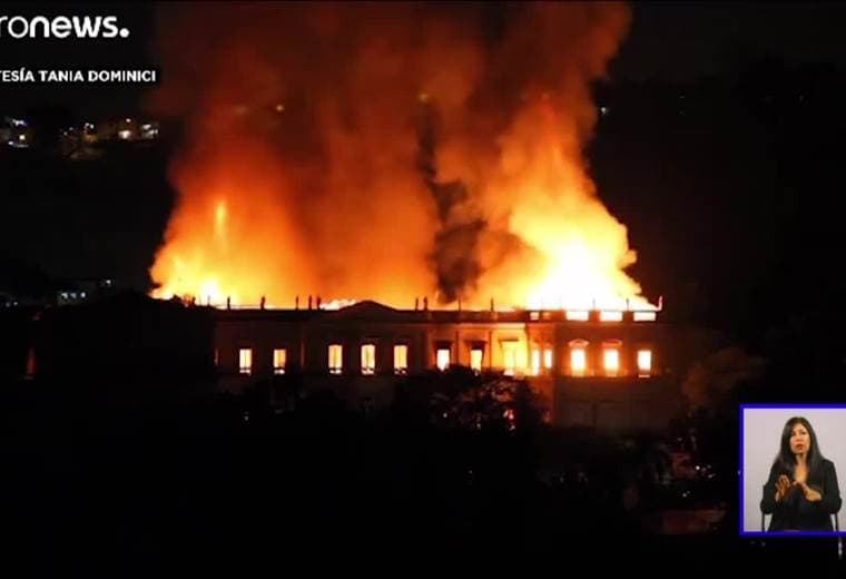 Brasil llora por incendio que destruyó su museo más antiguo