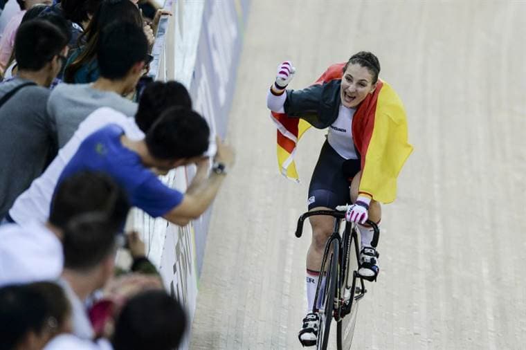 La campeona olímpica alemana Kristina Vogel |AFP.